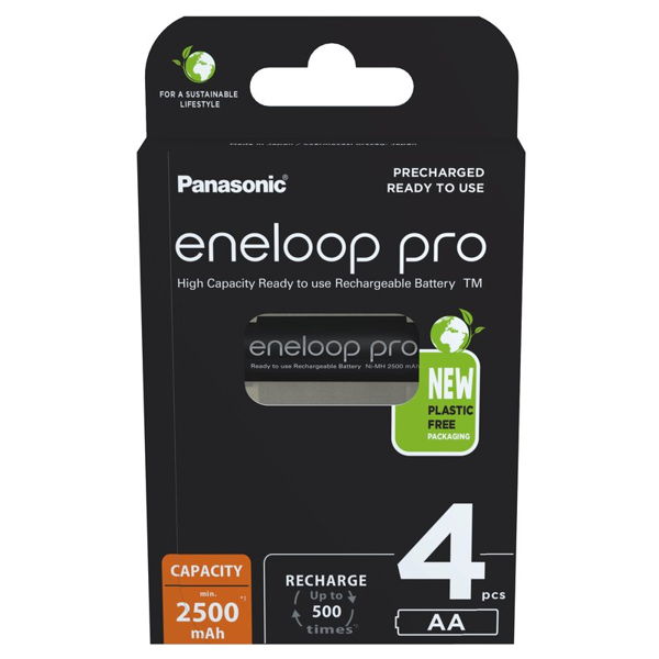 Panasonic Eneloop Pro LR06/AA laddningsbart batteri 2500 mAh