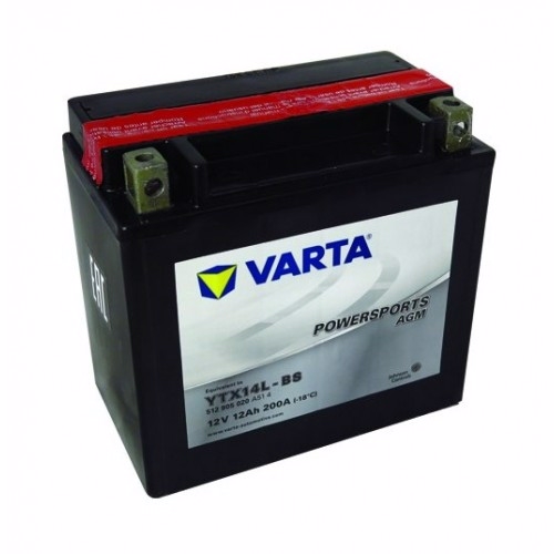 Varta 512 908 021 Powersports 12-volts MC-batteri 12 Ah (+pol till vänster)