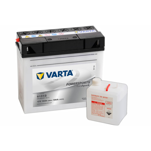 Varta 519 013 017 MC-batteri 19 Ah 12 volt (+pol till höger)