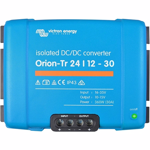 Omvandlare Victron Orion-TR DC / DC Converter 24 V - 12 V - 30 Ah (12,2 V utsignal)