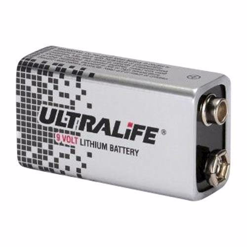 Ultralife 9 volts litiumbatteri för brandvarnare