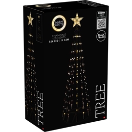 LED Julgran med Fjärrkontroll H: 150 cm, Varm Vit