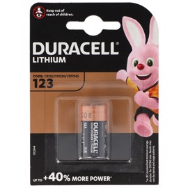 Duracell DL-123A / CR123A 3V litium fotobatteri