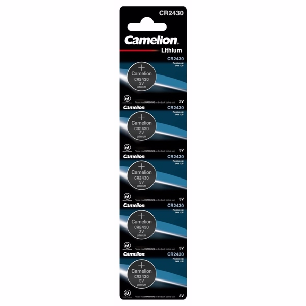 CR2430 Camelion 3V litiumbatterier 5-pack