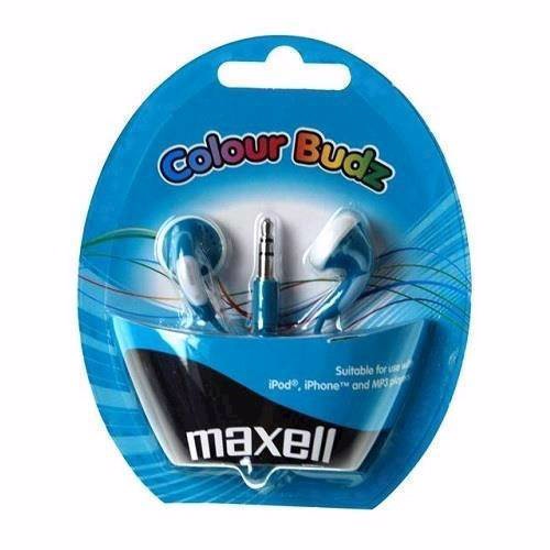 Maxell Colour Budz In-Ear Hörlurar med Jackkontakt, Blå