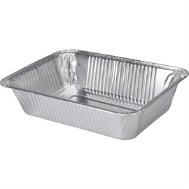 5 djupa grillplåtar i aluminium