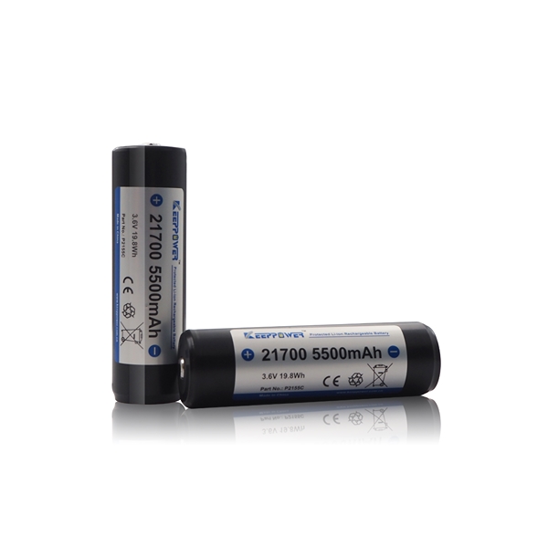 Keeppower Li-Ion batteri 21700 P2155C 3,6 volt 5500mAh