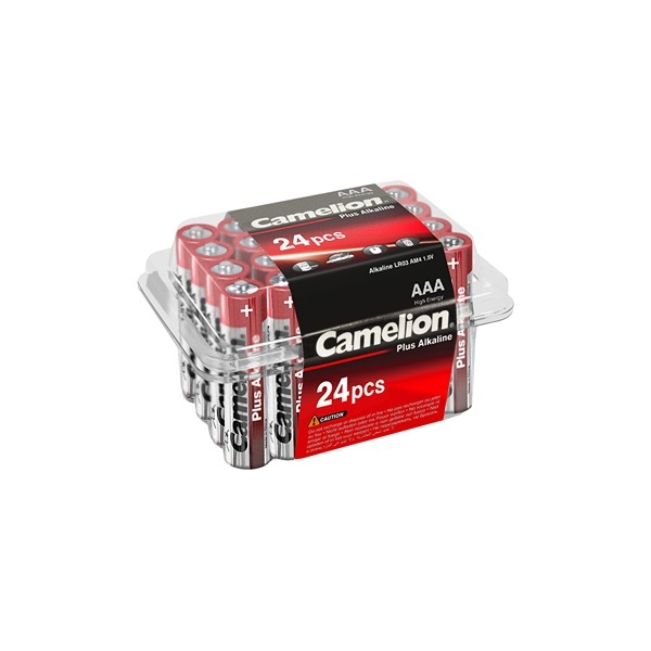 Camelion LR03/AAA alkaliska batterier förpackning med 24 st.