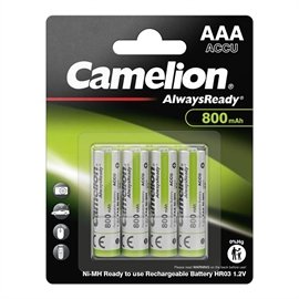 Camelion Always Ready LR03/AAA uppladdningsbart batteri 800 mAh