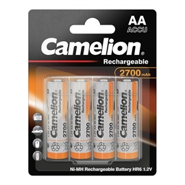 Camelion LR06/AA uppladdningsbara batterier 2700 mAh