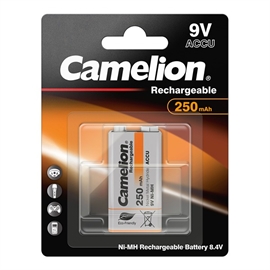 Camelion uppladdningsbart 9V batteri 250 mAh