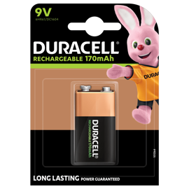 Duracell uppladdningsbart 9V-batteri 170 mAh