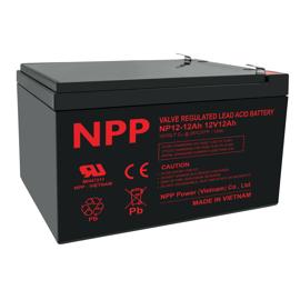 NPP Power 12 volts blybatteri 12Ah