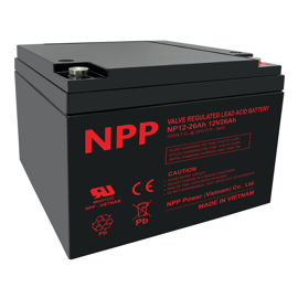 NPP Power 12 volts blybatteri 26Ah
