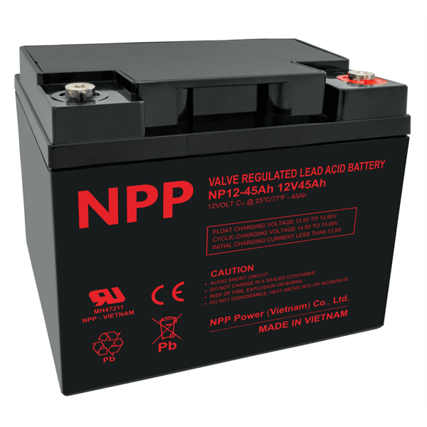 NPP Power 12 volts blybatteri 45Ah