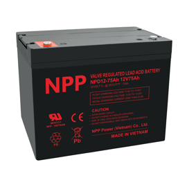 NPP Power 12 volts blybatteri 75Ah