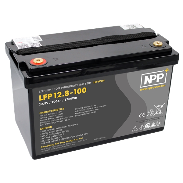 NPP Power Litiumbatteri 12V/100Ah (Bluetooth)
