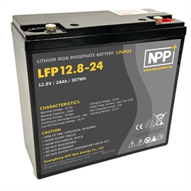 NPP Power Litiumbatteri 12V/24Ah (Bluetooth)