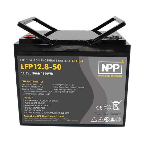 NPP Power Litiumbatteri 12V/50Ah (Bluetooth)