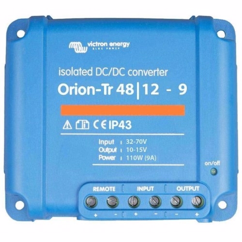 Omvandlare Victron Orion-TR DC / DC Converter 48 V - 12 V - 9 Ah (14,2 V utsignal)