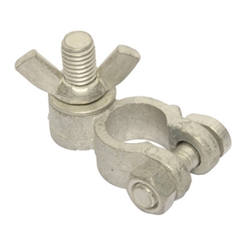 Batteripolsko för pluspol M8 8mm gänga med vingmutter