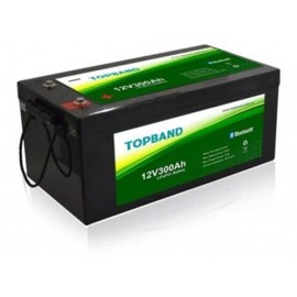 Topband litiumbatteri 12 volt 300Ah med app-övervakning (HEAT)