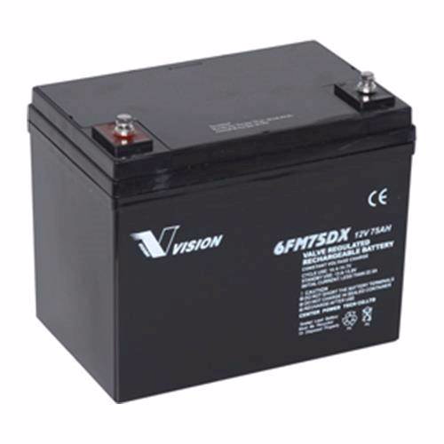 Vision 6FM75 blybatteri 12 volt 75Ah