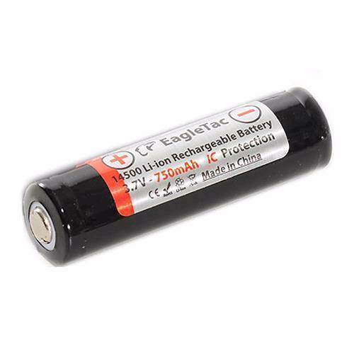 Eagletac 14500 3,7 volt litiumjonbatteri 750 mAh med skyddskrets