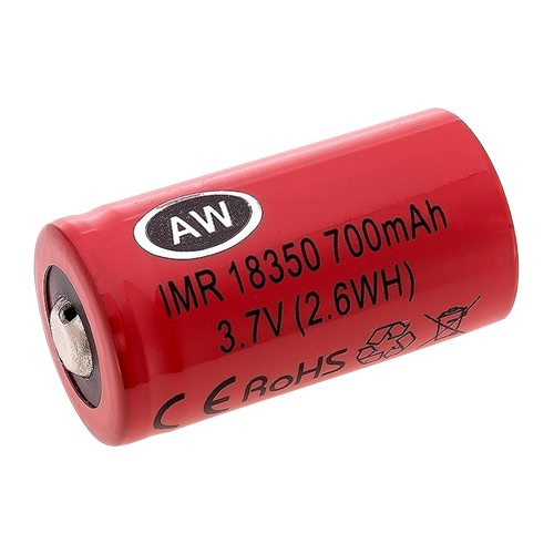 AW 18350 3,7 volt litiumjonbatteri 800 mAh