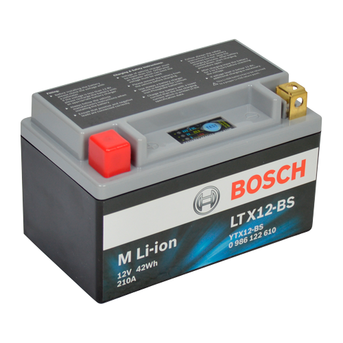 Bosch MC litiumbatteri LTX12-BS 12V 3,5Ah +pol till vänster