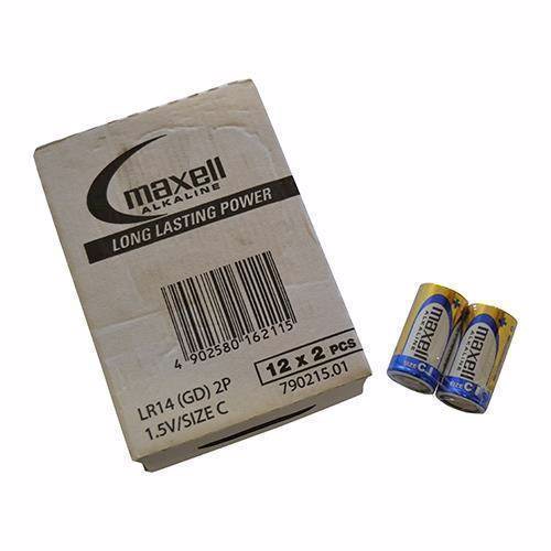 Maxell LR14/C alkaliska batterier (120 st)