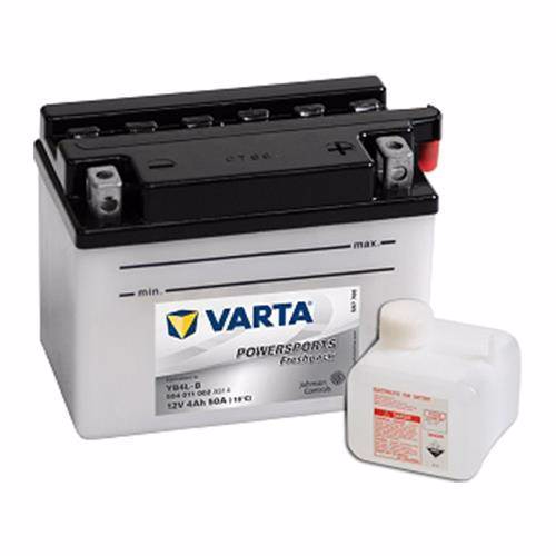 Varta 504 011 002 MC-batteri 12 volt 4 Ah (+pol till höger)