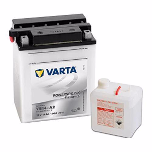 Varta 514 012 014 MC-batteri 12 volt 14 Ah (+pol till vänster)