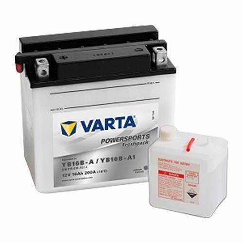 Varta 516 015 016 MC-batteri 12 volt 16 Ah (+pol till vänster)