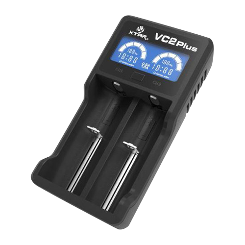 Xtar VC2 Li Ion USB-laddare för 14500/18500/18650/26650 (2 batterier)