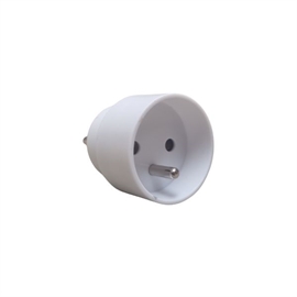 Hybridstickpropp, adapter från Schuko till dansk jordad stickpropp