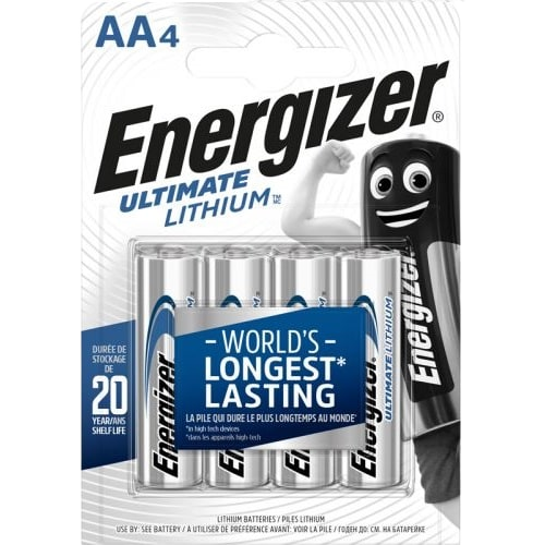 Energizer L91/AA litiumbatterier för kamera