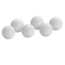 Bordtennisbollar 40 mm 6 st. för spel och träning, vit