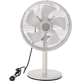 Bordsfläkt med horisontell oscillation, fläktblad Ø: 35 cm, vit