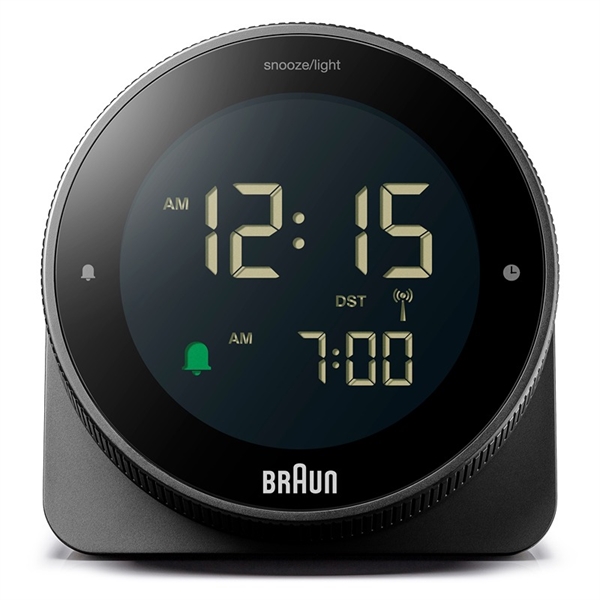 Braun BC24B-DCF Radiostyrd Digital Väckarklocka, Svart