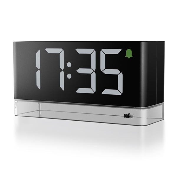 Braun BC27BEU Digital LED-väckarklocka med nattljus, svart