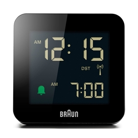 Braun BC09B-DCF Radiostyrd Digital Väckarklocka, Svart