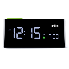 Braun BC16BEU Digital väckarklocka med automatisk ljusstyrka, svart