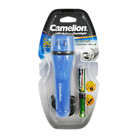 6 LED ficklampa i gummi med batterier