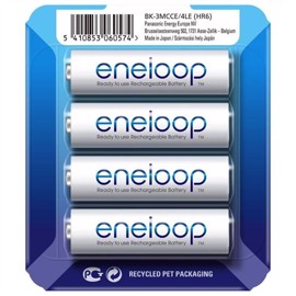 Panasonic LR06/AA Eneloop uppladdningsbara batterier 2000 mAh