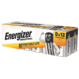 Energizer LR20/D Industribatterier (12 st)