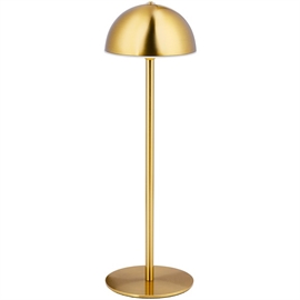 Grundig Trådlös Bordslampa med Touch 32 cm - Guldfärgad lampa med runt huvud