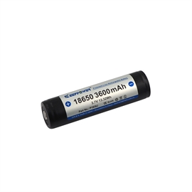Keeppower 18650 3,6 volt litiumjonbatteri 3600 mAh med skyddskrets