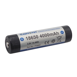 Keeppower 18650 3,6 volt litiumjonbatteri 4000 mAh med skyddskrets