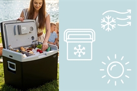 Elektrisk kylbox för bil, camping och semester